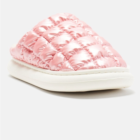 •Sweet Like Candy• Metallic Bubble Gum Pink Slippers New - Picture 4 of 5